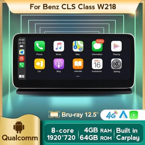 4G LTE Android 10 8Core 4+64G Car Radio Multimedia Player for Mercedes Benz CLS Class W218 2011-2017 GPS Navigation Carplay Auto