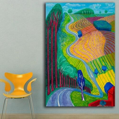 Large Size Going Up Garrowby Hill Decoration Paints Home Decor On Canvas Modern Wall Art Canvas Print Poster Canvas Painting