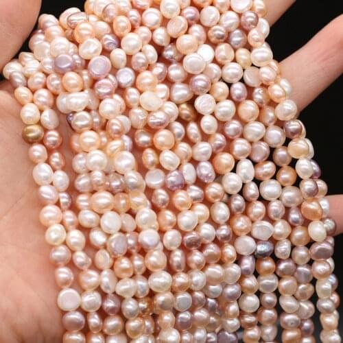 Natural Freshwater Pearl Beads irregular Color mixing Loose isolation Beads For jewelry making DIY necklace bracelet accessories