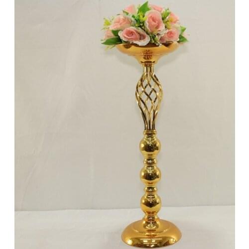 Wedding Table Centerpiece 61cm( 24") Gold Wedding centerpiece Wedding flower vase Wedding decoration 10pcs/lot
