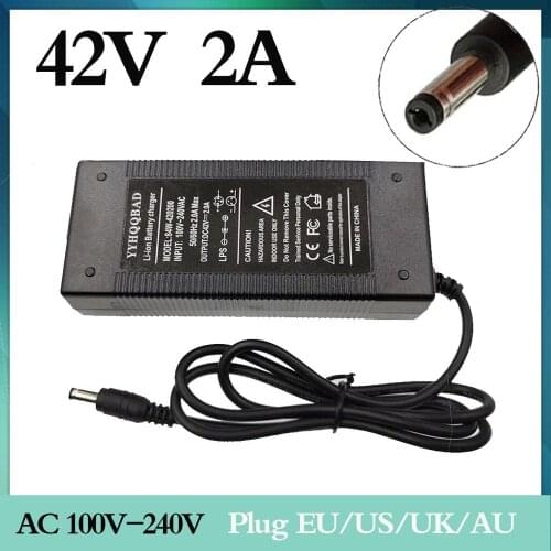 36V 2A battery charger output 42V2A input charger 100-240VAC lithium ion Li-poly charger for series 10 36V elect