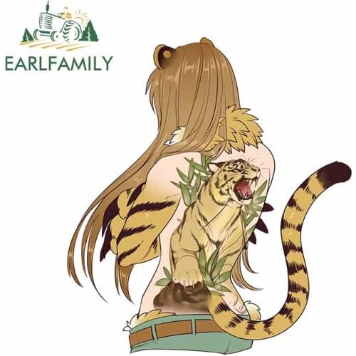 EARLFAMILY 13cm x 11.8cm For Monstergirl Fine Decal Vinyl Material Car Sticker Car Assessoires Waterproof Suitable for VAN RV