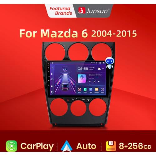 Junsun V1 2G+32G Android 10 DSP Car Radio Multimedia Video Players For Mazda 6 2004-2015 Navigation GPS 2 din DVD RDS