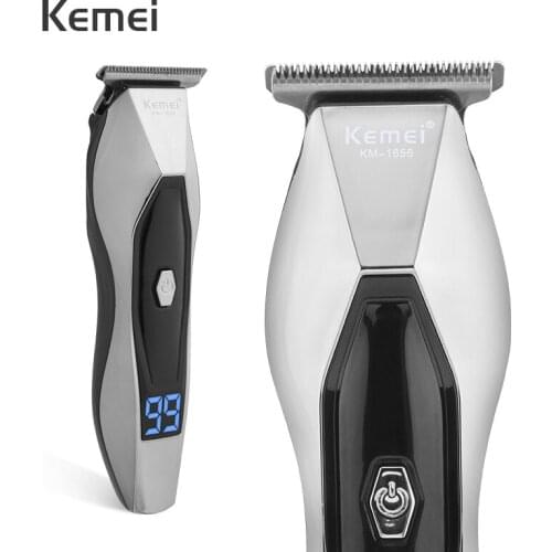 Kemei Professional Hair Clipper for Men Trimmer beard Cordless Electric Shaver Cutter Split trimmer Barber hair Cutting Machine