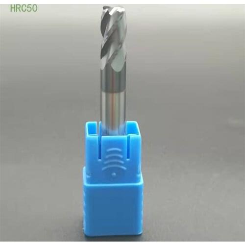 1pc HRC50 Flat End Mill 4 Flutes Router Bits1mm to 12mm Solid Carbide TiCN Coating Tungsten Steel CNC Milling Cutter