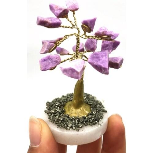 Beautiful 1PC Natural Phospesiderite Tree Gemstone Crystal Lucky Tree Reiki Healing Rough Provide Energy Natural Quartz Crystals