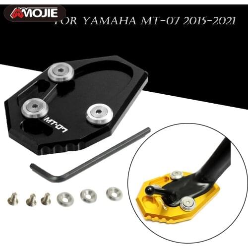 Motorcycle Side Stand Enlarge Extension Kickstand For Yamaha MT-07 MT07 MT 07 FZ-07 FZ07 2015 2016 20017 2018 2019 2020 2021
