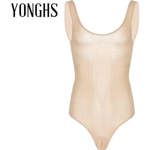 Mens Sexy Lingerie Glossy Bodysuit Underwear Soft Smooth Breathable Lingerie Erotic Leotard Costume Sleepwear for Lingerie Night