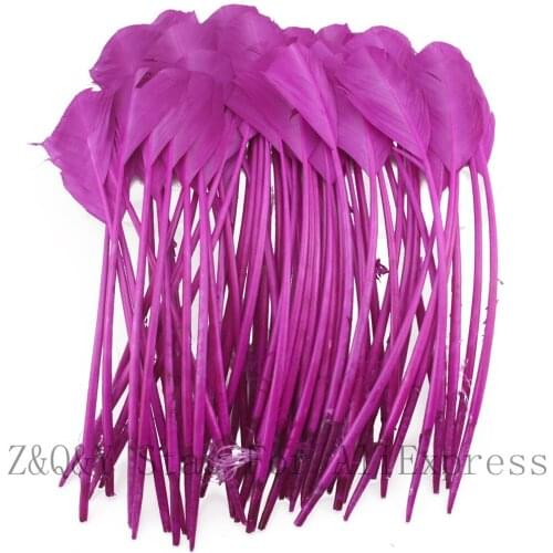 Natural 25-30CM Turkey Nest Lin Shear Round Head Dyed Fuchsia DIY Craft Ornament Head Decorative Feather