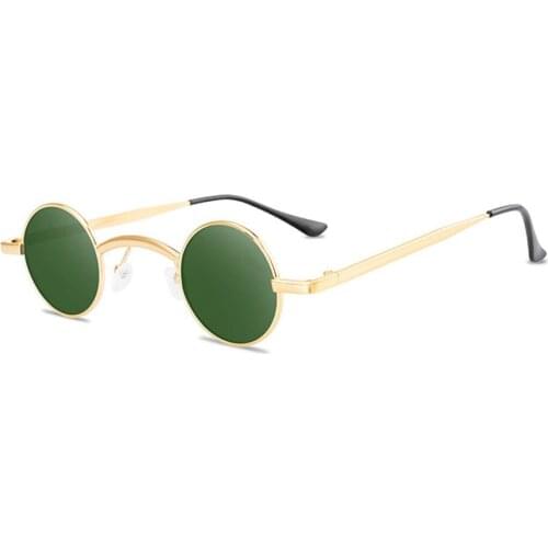 2021 Classic New Punk Sunglasses Anti-reflective Mirror Round Metal Sun Glasses Vintage Men Women solar Glasses Uv400