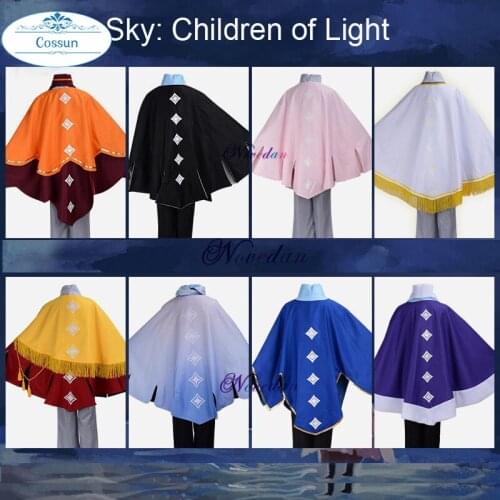 New Game Sky Children of Light Season of Rhythm Cosplay Costume Only Cloak Magic Robe Women Uniform Carnival Clothes halloween