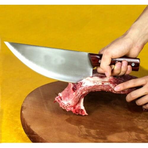 New Family Kitchen Knife Professional Slaughter Tool Stainless Steel Butcher Knife Slicing Meat Knife Boning Split Pork Knives
