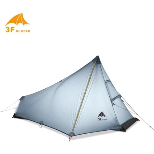 Only 770 grams 15d Silnylon no-see-um net 3F Cangqiong ultra-light 3 seasons 1 person 1 layer camping tent