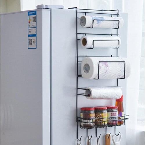 Fridge Hanging Storage Kitchen Household Sundries Organizer Seasoning Bottle Shelf Multifunctional Refrigerator Organizer 2021