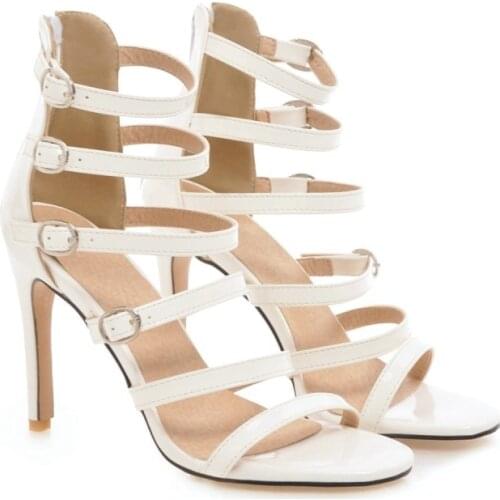 Big Size Personalized strap high heels high heels sandals women shoes woman summer ladies