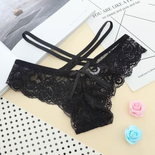 Sexy Ladies Lace Panties Underwear Women G-String Sexy Female Lace Lingerie tangas briefs Transparent Panties Thongs Underpants