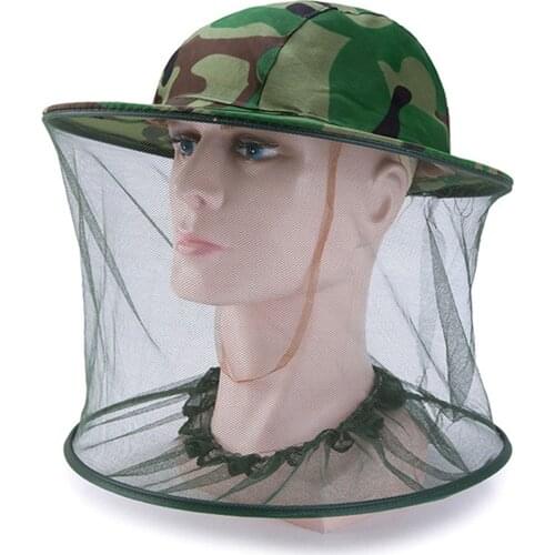 Beekeeping Mesh Face Protector Cap Insect Bee Net Mosquito Net Apicultura Resistance Sun Fish Hat Visiere Protection Visage