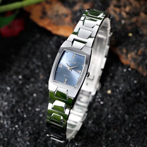 Swiss Move Tungsten Steel Untrathin Lady Watch Fashin Mini Elegant Small watch Water Resistance Luxury Watch Women