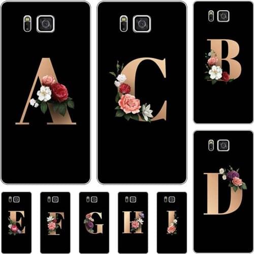 For Samsung Galaxy Alpha G850 G850F G8508S Case Cute Lovely Cartoon Pattern Flowers Black Letters Silicone Soft Cover