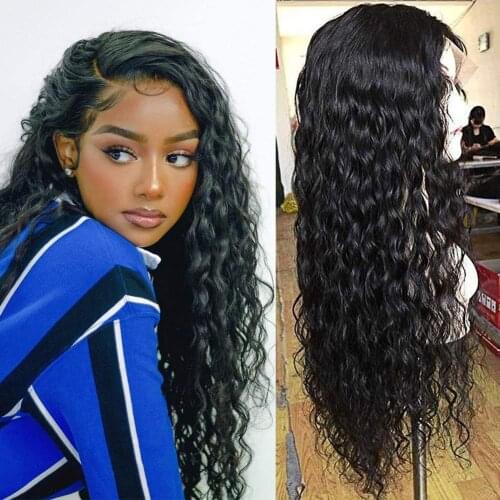 Lace Front Synthetic Wig Curly Hair for Black Women Lace Front Wigs with Baby Hair Replacement Wig