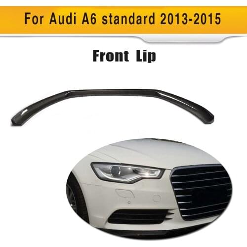 Carbon fiber Car front bumper Lip Spoiler for Audi A6 standard 2013 2014 2015 Non Sline