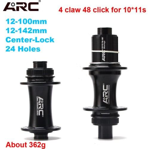 MTB Mountain Bike Hubs 24 Holes Spoke Bearing Hub Front + Rear Disc Brake 100mm 142mm 10/11 Speed 4 Pawls Bicycle Wheelset Hub