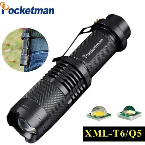 T6 Q5 flashlight 3000ML Zoomable Tactical Flashlight waterproof led torch lanterna flash