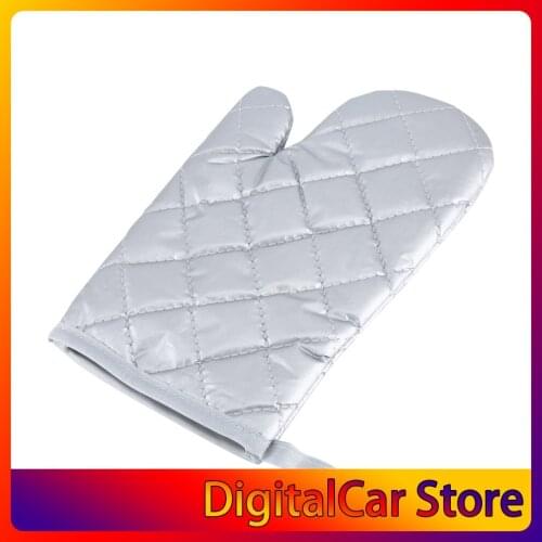 1Pcs Cotton Oven Glove Heatproof Mitten Kitchen Cooking Microwave Oven Mitt Non-slip Glove Thickening