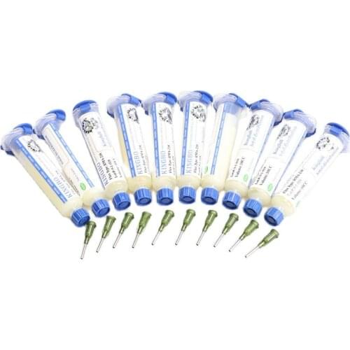 1 Piece 10CC KINGBO RMA-218 BGA Reballing Soldering Flux No-Clean Repair Solder Paste With Needle