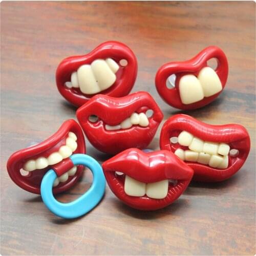 1Pcs Food Grade Silicone Funny Baby Pacifiers Nipple Teethers Toddler Pacifier Orthodontic Soothers Teat for Baby Pacifier Gift