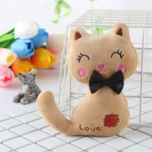 1pc Little Size NEW Cat Plush , Animal Stuffed Kitty Cat Key chain TOY, Kids Party Plush TOY , Bouquet Plush Dolls