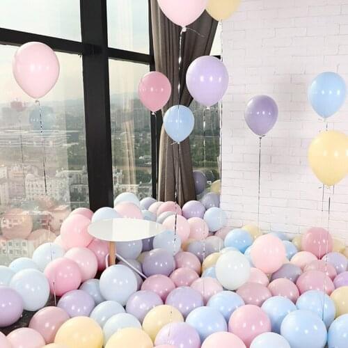 100pcs/set 10inch Macaron Balloons Macaron Pastel Candy Latex Balloons For Wedding Baby Shower Birthday Party Decoration Supply