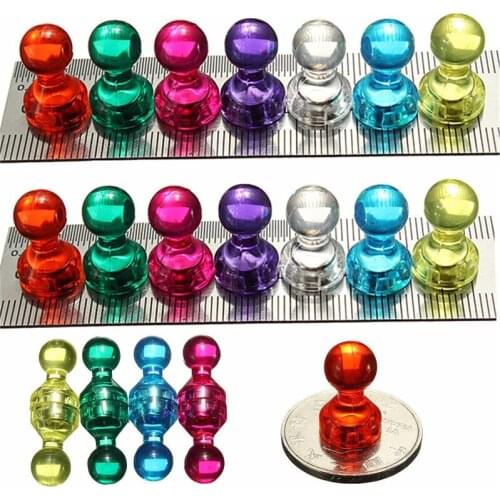14 Strong Neodymium Noticeboard Skittle Men Pin Magnets Fridge DIY Whiteboard Uses in Office Advertising Education and Other Pur