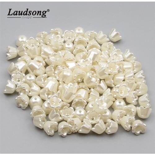 100PCS 9X6MM Beige Acrylic Beads Children Jewelry Bracelet Necklace DIY Cute Jewelry Making Loose Separation Beads