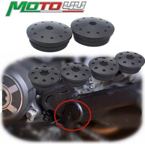 For Ducati Scrambler 800 CNC Frame Plug Swingarm plug Insert Plug Aluminum Anodised