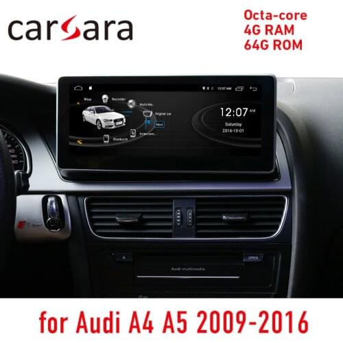 Android 10 screen A4 A5 S4 S5 head unit radio display 09-16 4G RAM touch tablet monitor GPS Navigation multimedia player