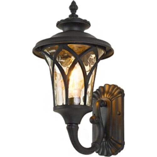 European style outdoor durable wall lamp, Waterproof Wind resistant public decoration 110v 220v aluminium nepenthes