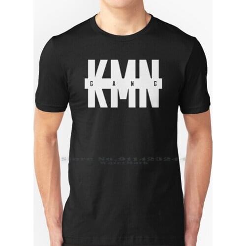 Kmn Gang T Shirt 100% Pure Cotton Kmn Gang Miami Yacine Kokaina Kosova Wave Creative Trending Vintage Cool Gift Euro Us Size