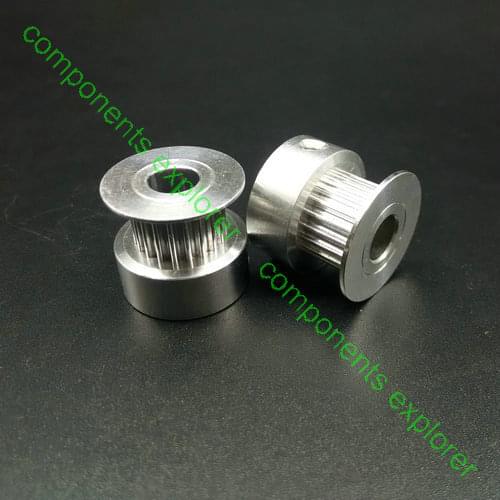 GT2/2GT Timing pulley 20 Teeth 6.35mm Bore 6mm Width Belt for RS-CNC32,3pcs/lot