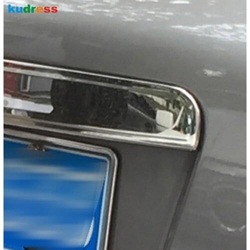 For Nissan Qashqai Dualis J10 2007 2008 2009 2010 2011 2012 2013 ABS Chrome Car Tail Rear Trunk Lid Cover Trim With 1 key Hole