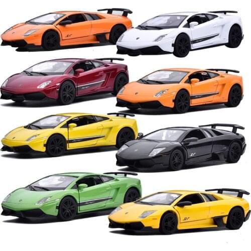 Diecast 1:36 Scale LP570-4 Alloy LP670-4 Sports Car Model Die-cast Metal Pull Back Gift Toys For Children
