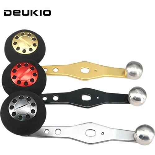 DEUKIO Metal Drum Wheel Fishing Reel Ball Type Handle Carbon Fiber EVA Fishing Knob for Shimano |Daiwa| ABU Bait Casting Reel