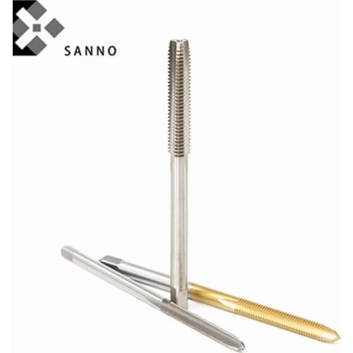 3pcs HSS straight long flute screw tap M3 / M4 / M6 / M8 / M10 / M12 metric machine screw thread plug tapping tool