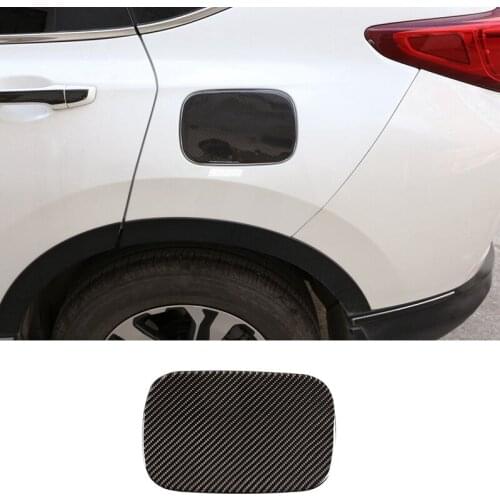 Carbon Fiber ABS Outside Tank Cover Trim Stickers for Honda CR-V CRV 2016-2019 Car Stylings