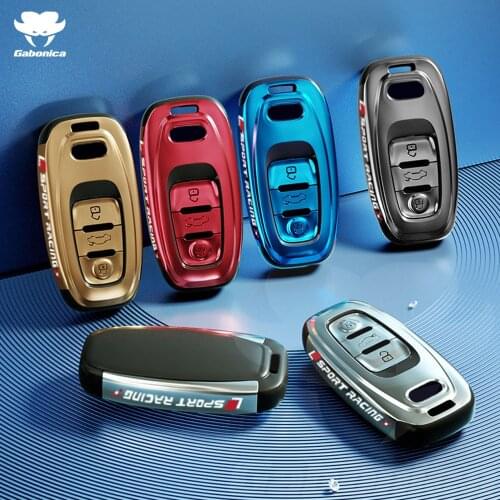 PC Nano Plating Car Remote Smart Key Cover Case Shell For Audi A6 RS4 S5 A3 Q3 Q5 S3 A4 Q7 A5 TT 2018 key bag cover Accessories
