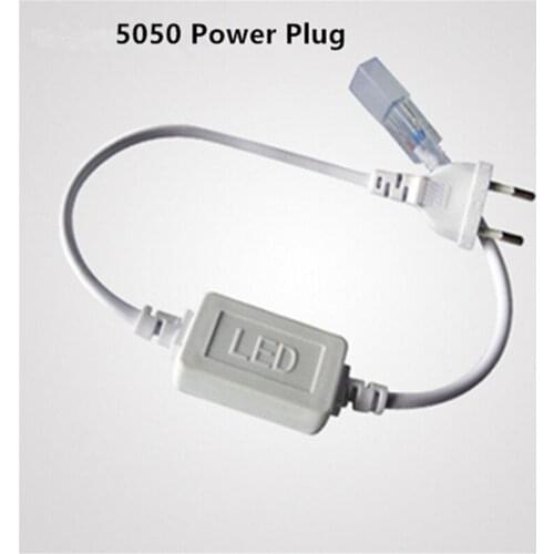 NEW 220V Led Strip Light EU Power Adapter Plug For Flexible 5050 Led Tape Ribbon Light 2PCS/LOT