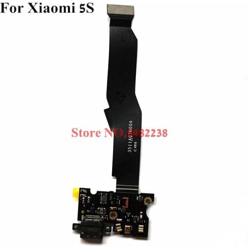 Original USB Charging Dock Port Flex cable For Xiaomi 5S MI 5S M5S Charger plug board with Microphone Replacement parts