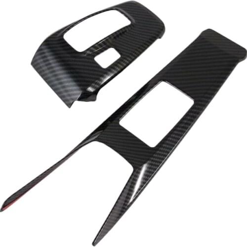 For Hyundai Sonata DN8 2020 2021 Carbon Fiber Style Gear Shift Panel Center Console Cover Trim Frame Car Styling Sticker