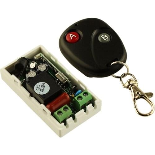 AC 220V 1CH Wireless Remote Control Lighting Switch System Receiver Transmitter 315mhz 433.92mhz 10PCS/Lot