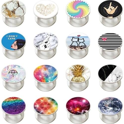 Luxury Finger Ring Mobile Phone Holder For iPhone Huawei Samsung Phones Grip Car Mount Stand Accessories